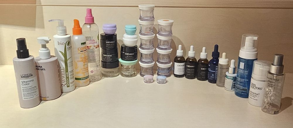 Баночки  скляні для крема бісера с дозаторами