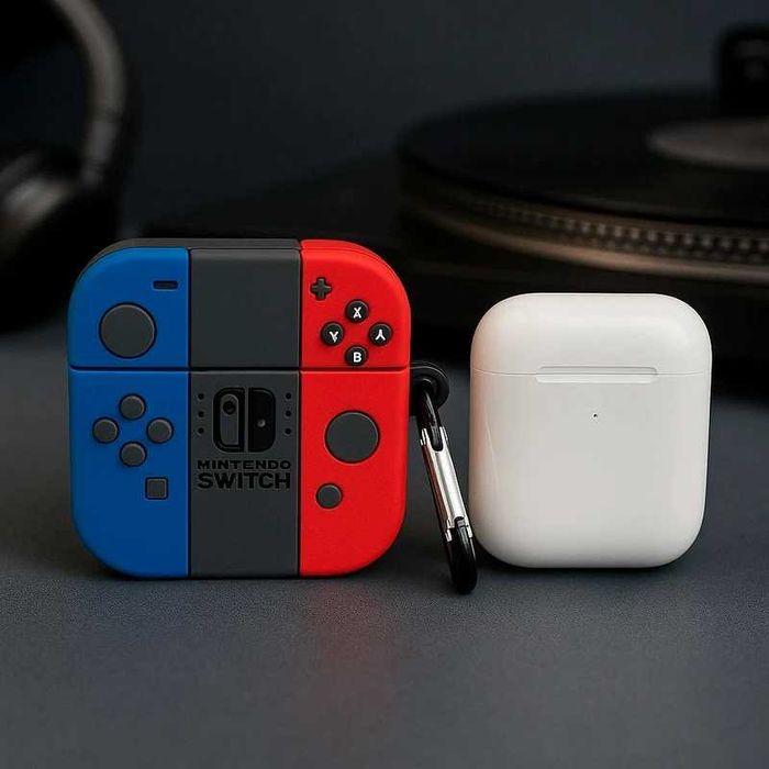 Estojo Protetor AirPods Design Nintendo Switch