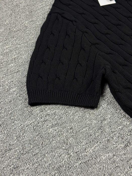 Вязане поло Ralph Lauren унісекс чоловіче жіноче чорне біле синє сіре бежеве класичне преміум люкс стильне футболка поло ральф лорен