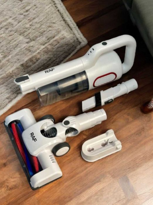 Портативний ручний пилосос на акумуляторі з насадками 120 вт
