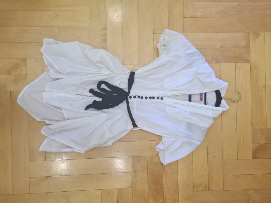 Bluzka biała wizytowa elegancka S M strój galowy