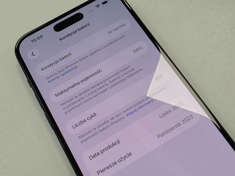 iPhone 15+ Plus 128GB Dual SIM (SIM + eSIM)/ Black/ BAT 84%/ Grade A/ + ładowarka/ GW 12 MSC