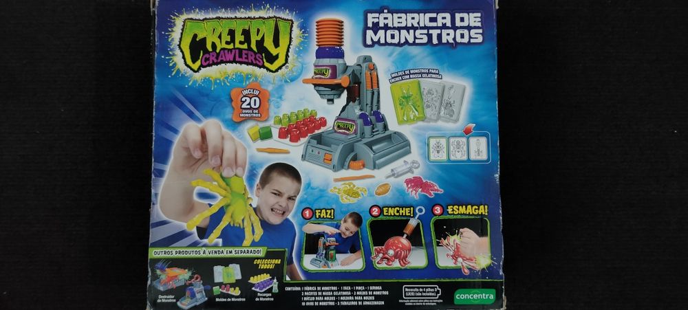Fábrica de monstros CREEPY CRAWLERS brinquedo para criança