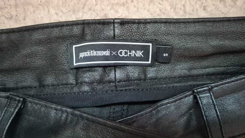 Ochnik skórzane spodnie S