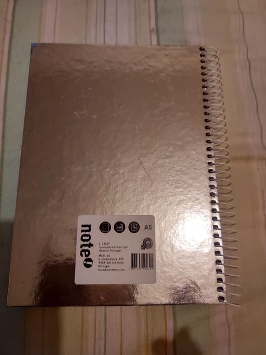 Caderno A5 prateado