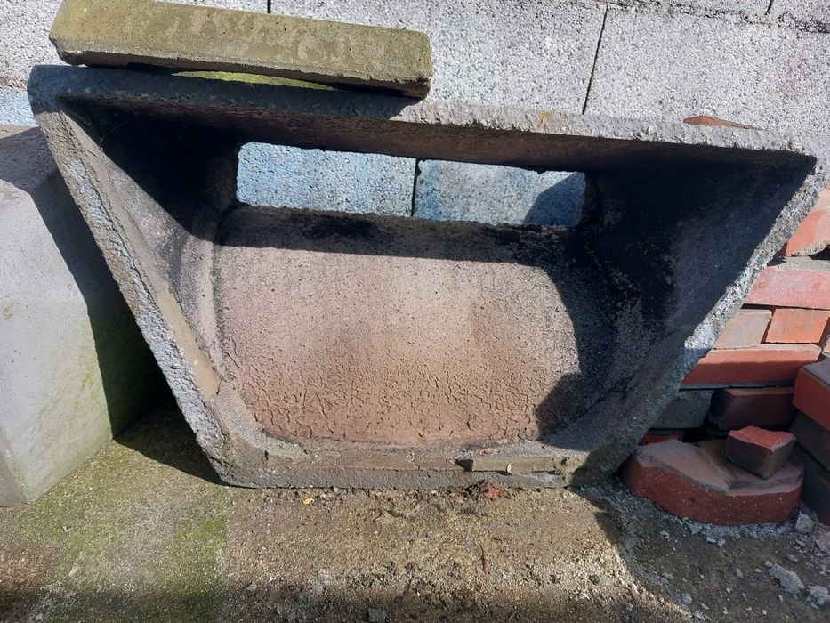 Lareira-chaminé em cimento