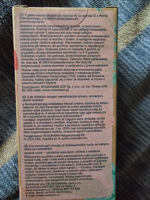Gąbki menstruacyjne Facelle dwa opakowania nowe