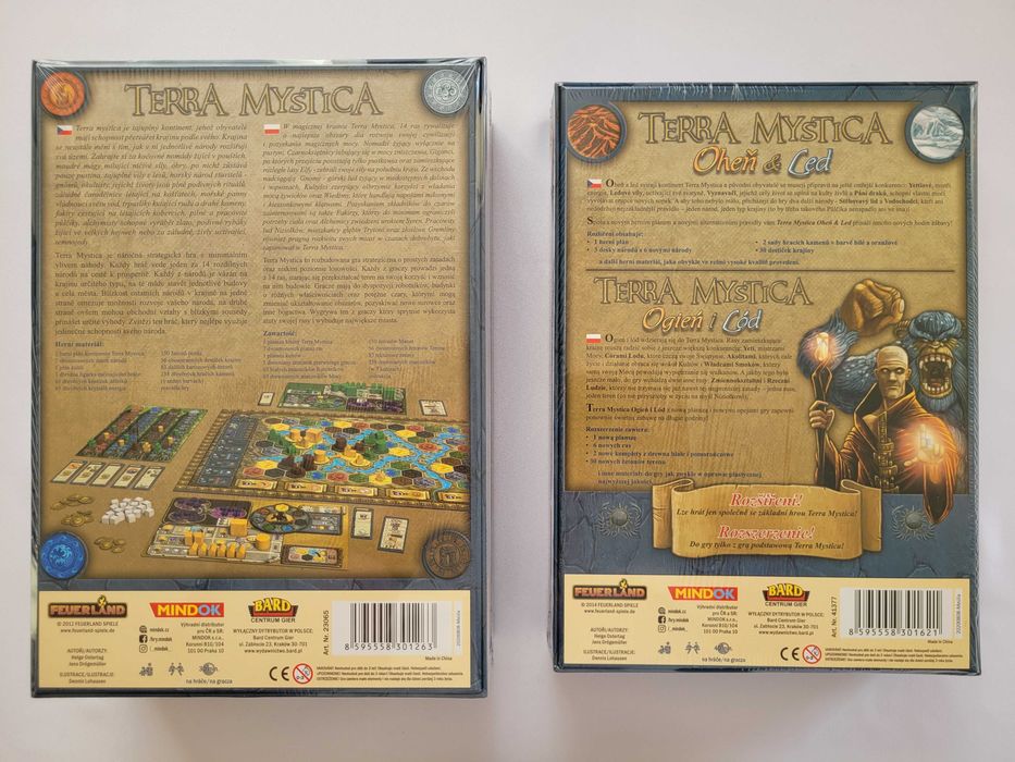 Terra Mystica + Ogień i Lód gra podstawowa + dodatek - Nowa, folia