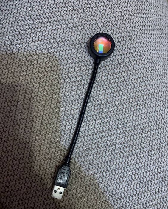 Лед лампа usb. Sunset lamp. Сансет лампа
