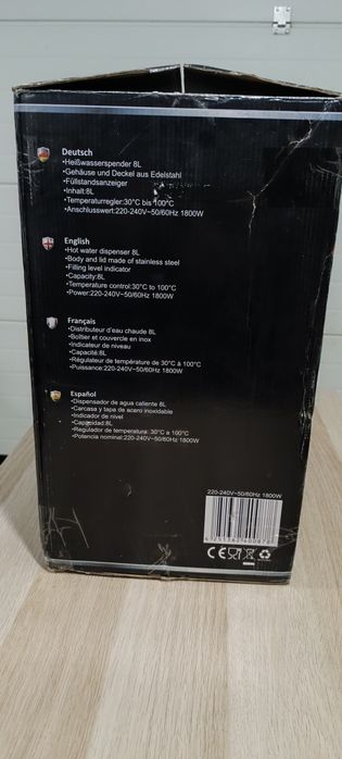 Chaleira Elétrica Inox aquecimento Líquidos 8L
