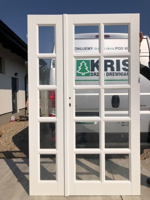 Drzwi drewniane dwuskrzydłowe 800 Ofert na każdy wymiar Cała Polska