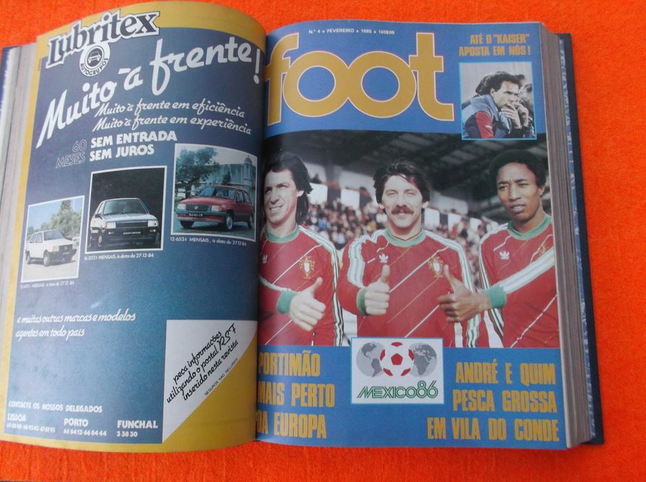 Antigas Revistas de Desporto Foot de 1984
