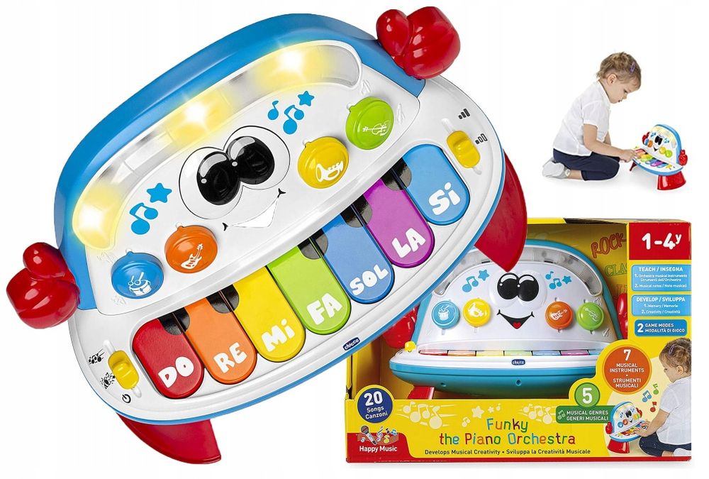 Pianinko dzieci Chicco funky piano orchestra Sonina •