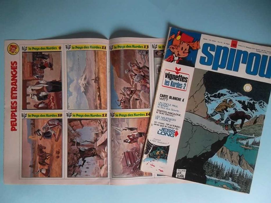 Revistas SPIROU com fichas colecionáveis