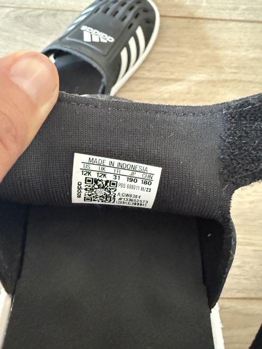 Дитячі сандалі adidas аквашуз устілка 18см