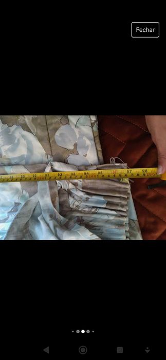 Conjunto cortinado + 2 edredões de solteiro