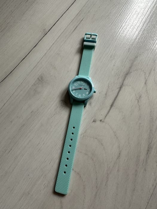 Zegarek Lacoste damski dziecięcy koperta 32mm stan idealny turkusowy