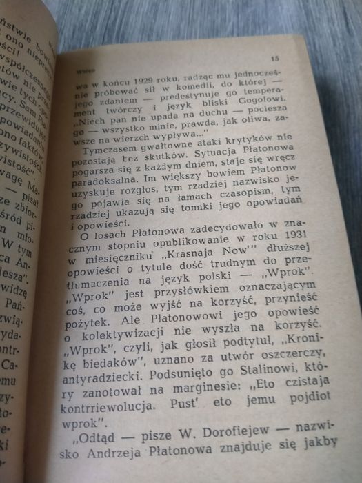 Andrzej Płatonow Utwory wybrane
