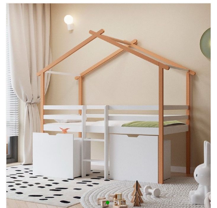 Cama tipi com escada 90x190