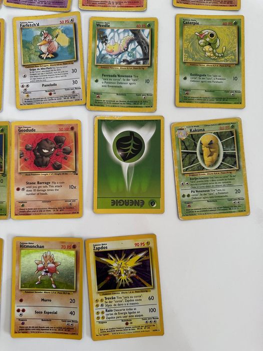 Cartas originais Pokémon