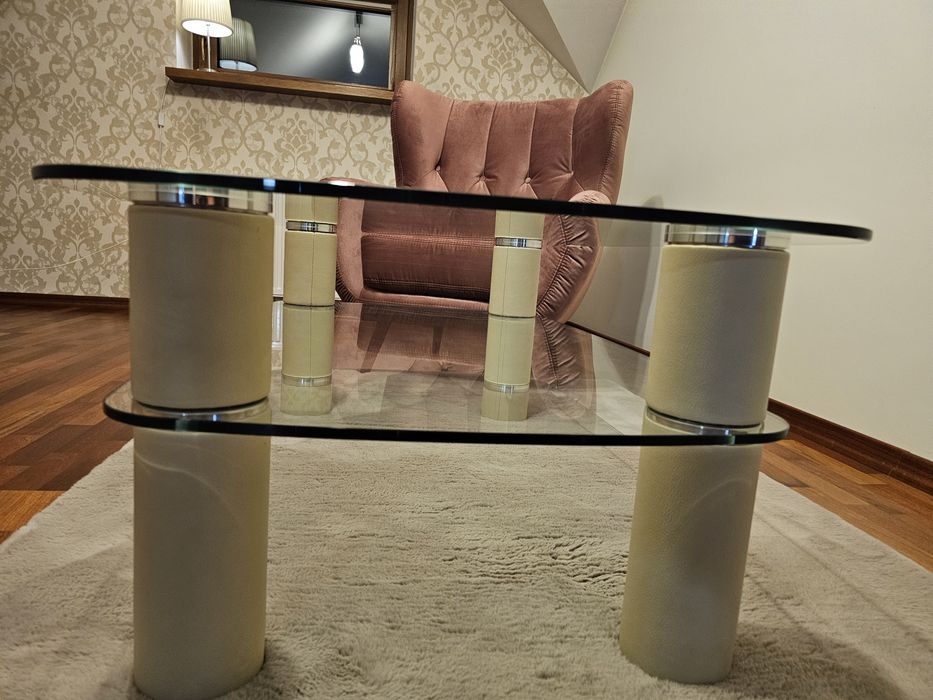 Ława szklana KLER. Okazja Łomża / stolik kawowy