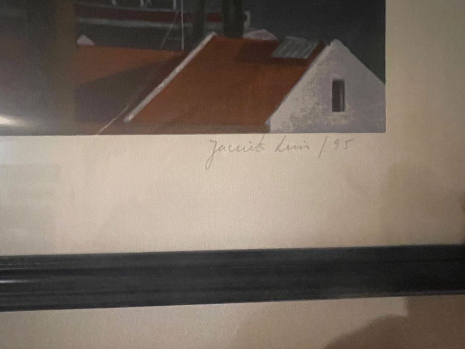 Serigrafia de Jacinto Luis 1995 assinada