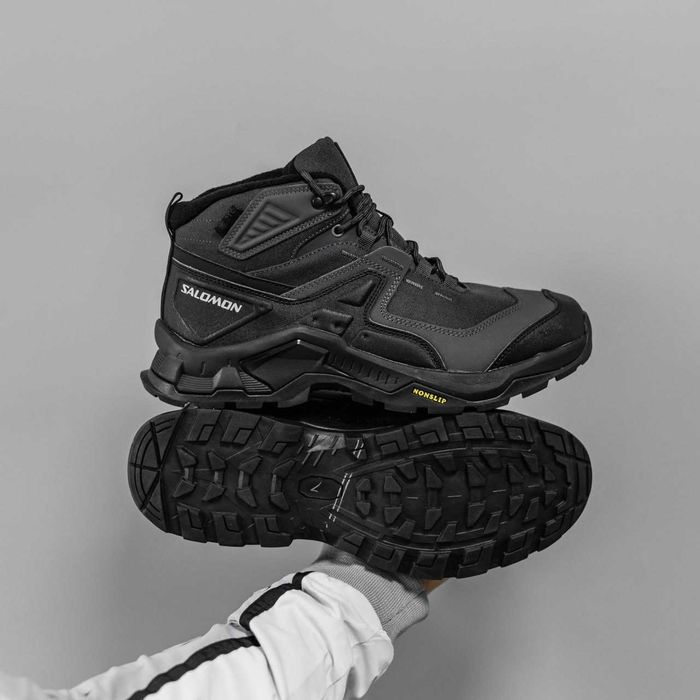 Кросівки зимові Salomon High Gore-Tex Black premium