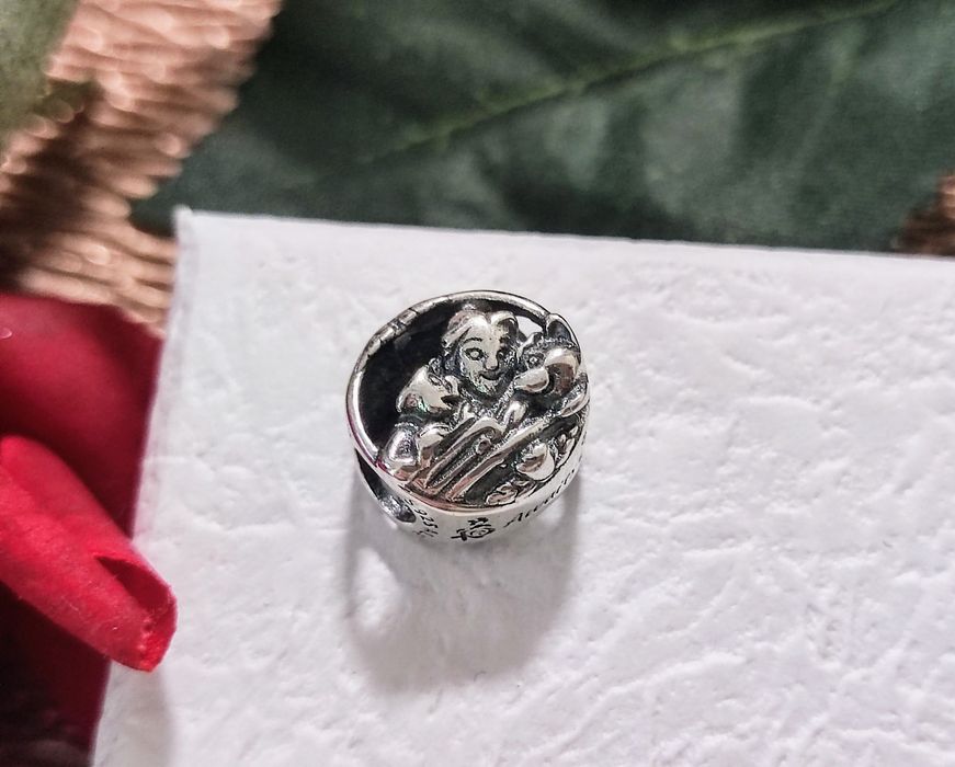 Charm's Pandora dwustronny Disney piękna i bestia S925 ALE