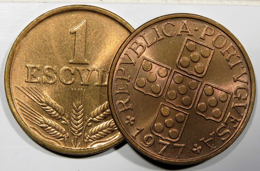 Republica Portuguesa - 1 Escudo de 1973 74 75 76 77 78 79 NOVAS DE ROLO - 1€ Cada.