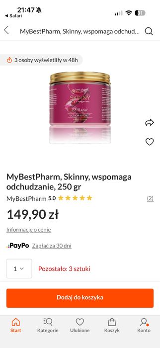Zestaw suplemetów MyBest