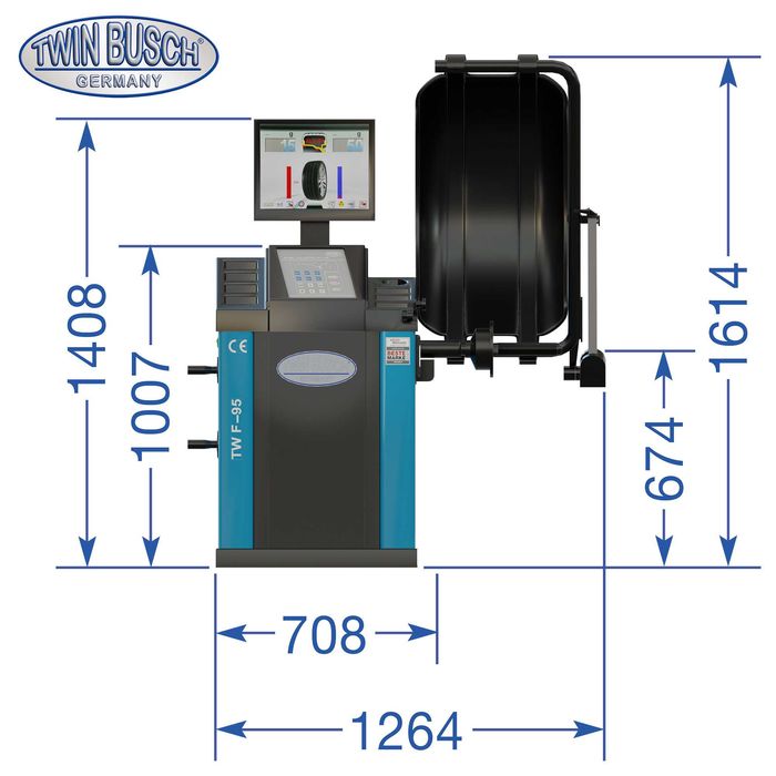 BEST PRODUCTS Wyważarka automatyczna TWIN BUSCH TWF-95 Poznań