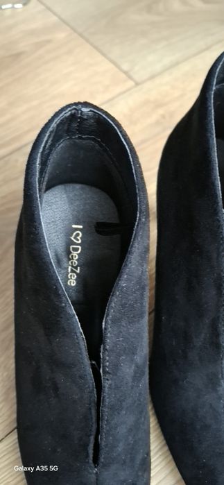 Botki damskie czarne