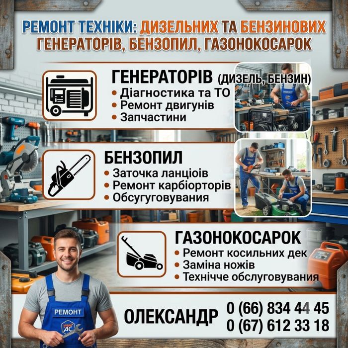 Газонокосарка / Генератор / Бензопила