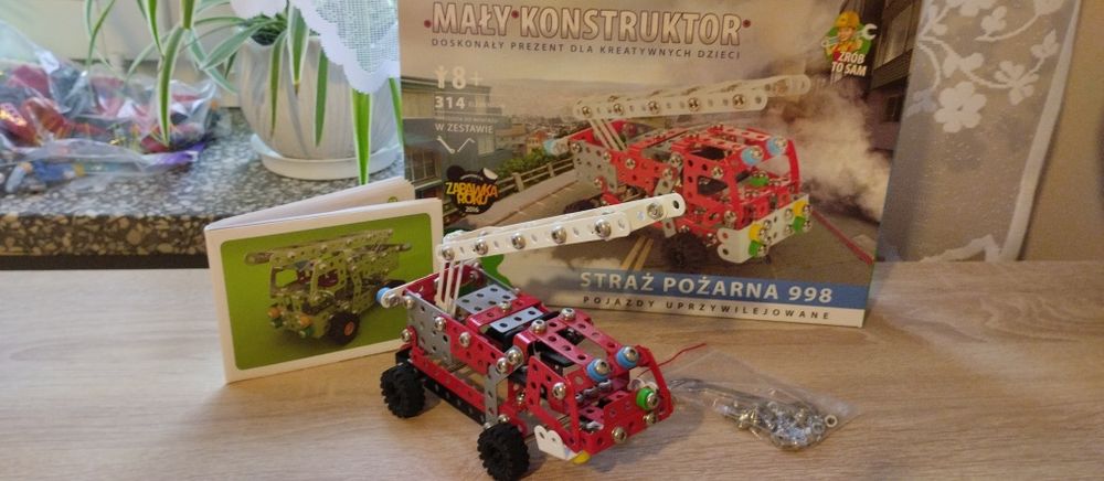 Klocki metalowe "Mały konstruktor"- Straż Pożarna