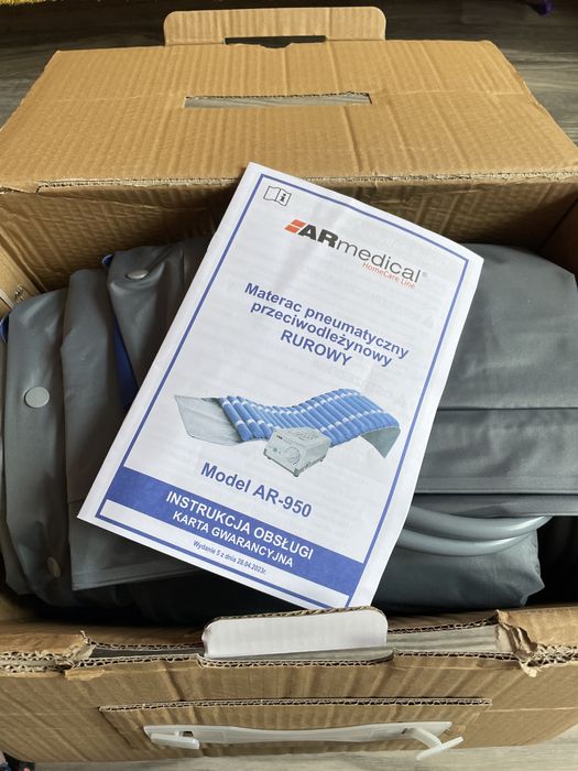 Materac pneumatyczny przeciwodlezynowy Rurowy