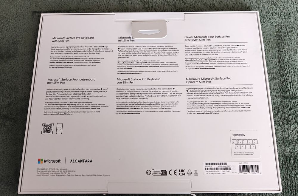 Zestaw Microsoft Surface Pro Keyboard + Rysik Slim Pen | Czarny