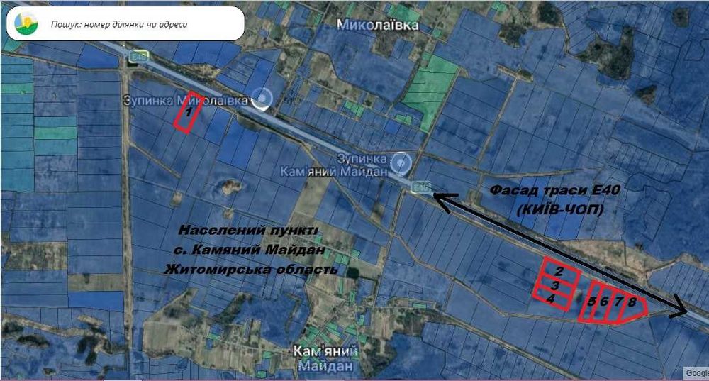 Фасад траса земля