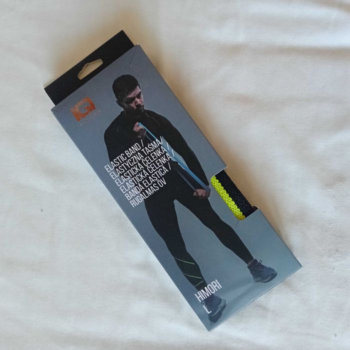 Guma oporowa IQ CROSS THE LINE HIMORI L taśma treningowa yoga żółta