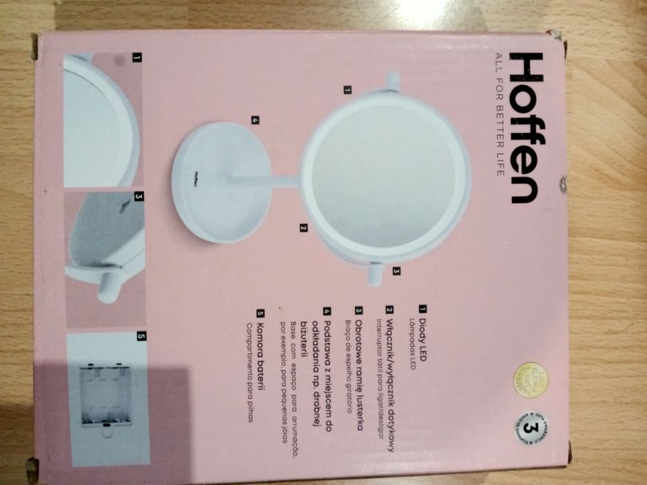 Lusterko z podświetleniem LED