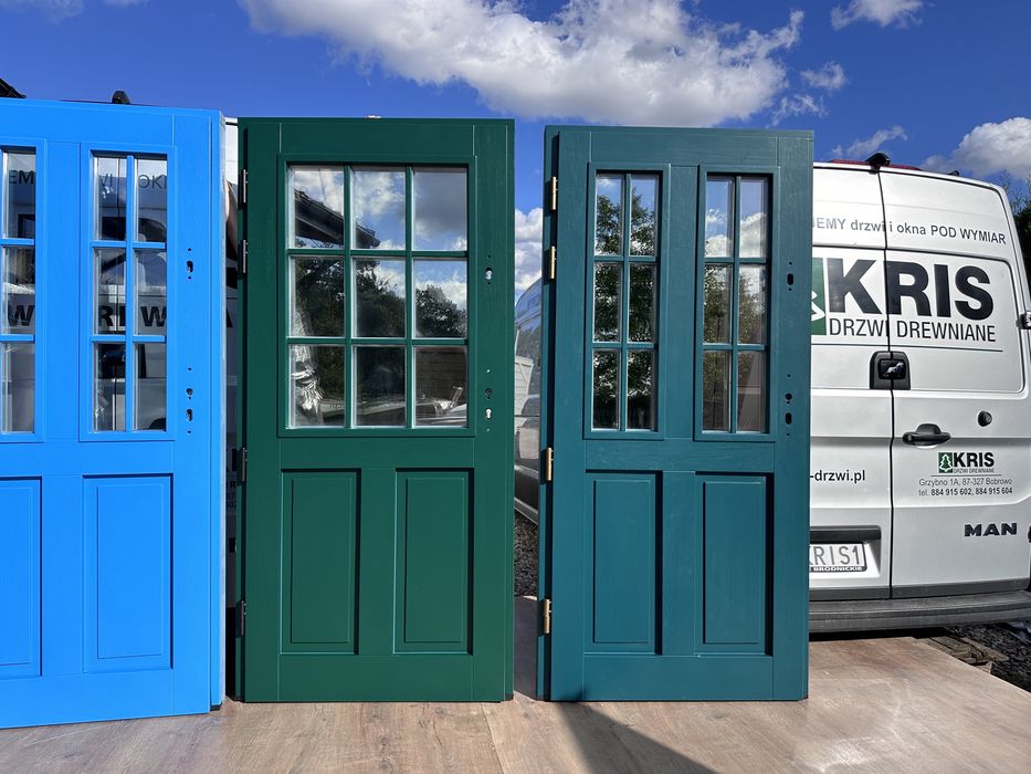 Drzwi zewnętrzne drewniane Czyste powietrze Na KAŻDY WYMIAR C.Polska