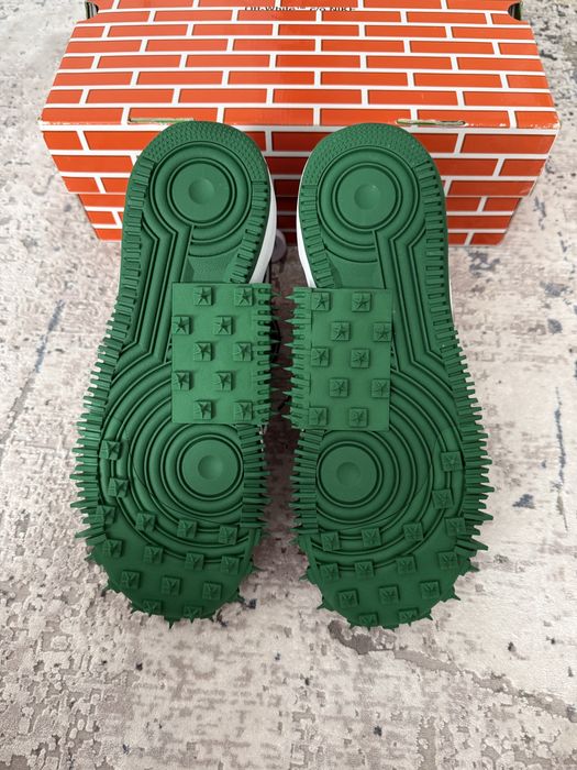 Nike Off white Air Force 1 mid Pine Green + легитчек от eBay
