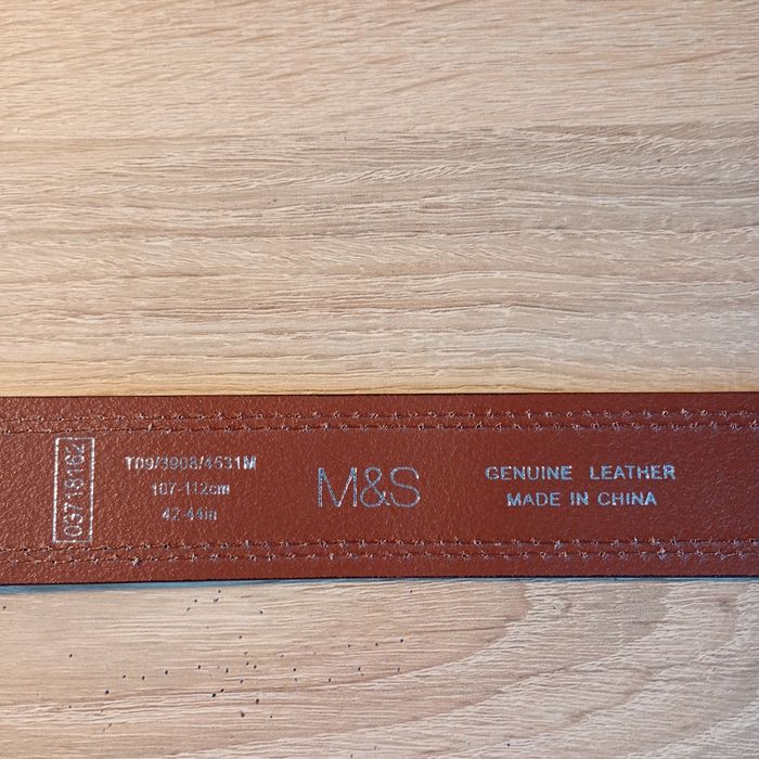 Ремінь шкіряний Mark& Spencer 115 см. Ноаий