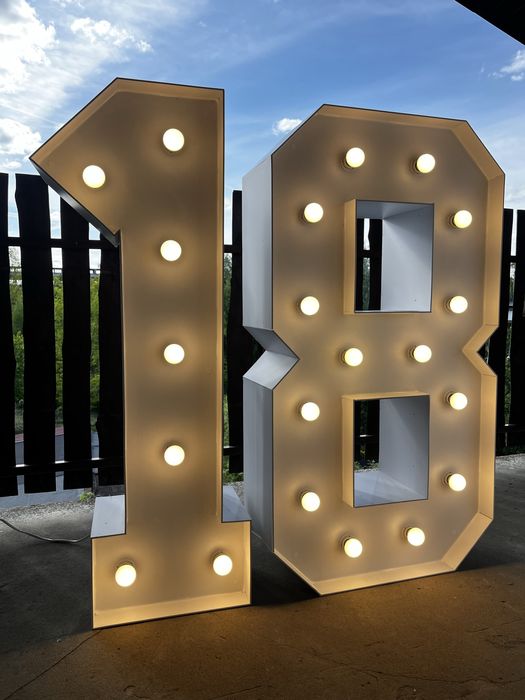 Cyfry LED 18 Osiemnastka