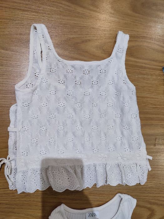 Blusas/tops alças/ cavas menina 7 e 8 anos