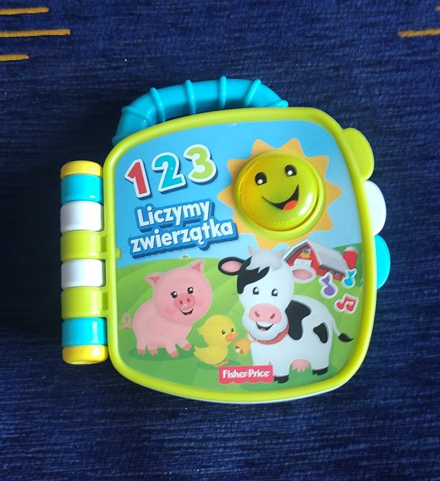 Zabawka interaktywna - książeczka / grająca / świecąca / mówiąca !