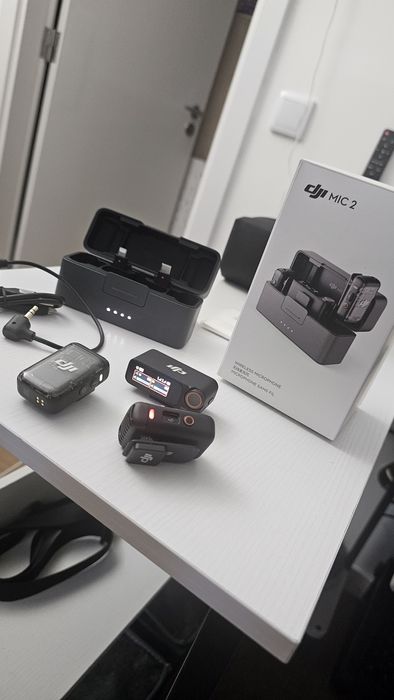 DJI Mic 2 (2 TX + 1 RX + Charging Case) - Novo / Nunca Usado!