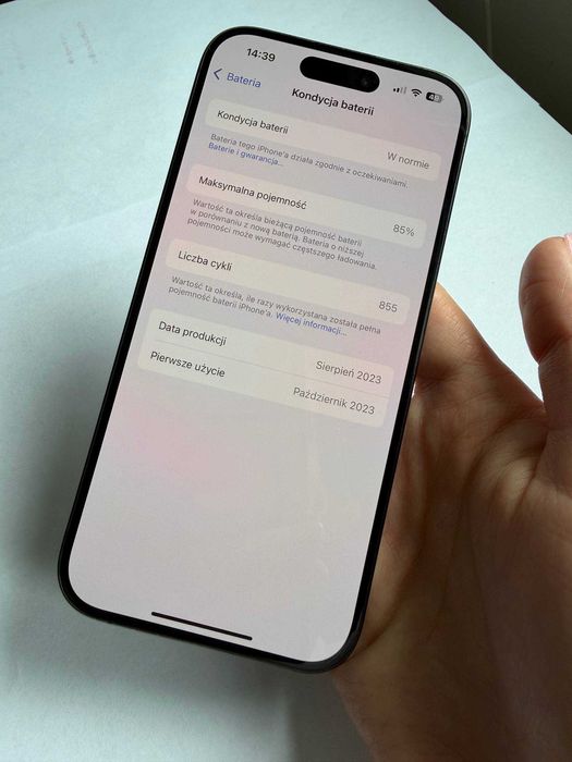iPhone 15 Pro 128GB Blue Titanium