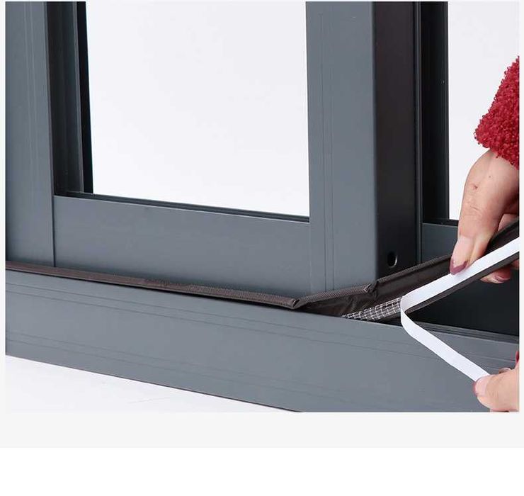 Samoprzylepna uszczelka do drzwi okien Taśma uszczelniająca Biała 10m