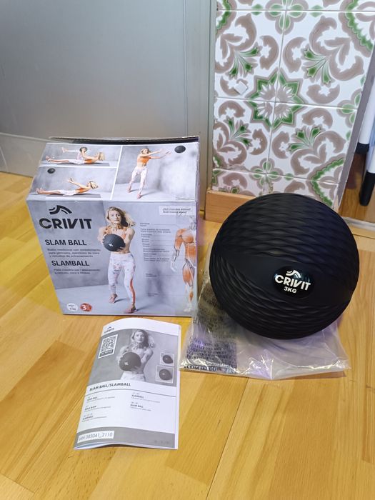 Slam Ball Crivit de 3 Kg NOVA