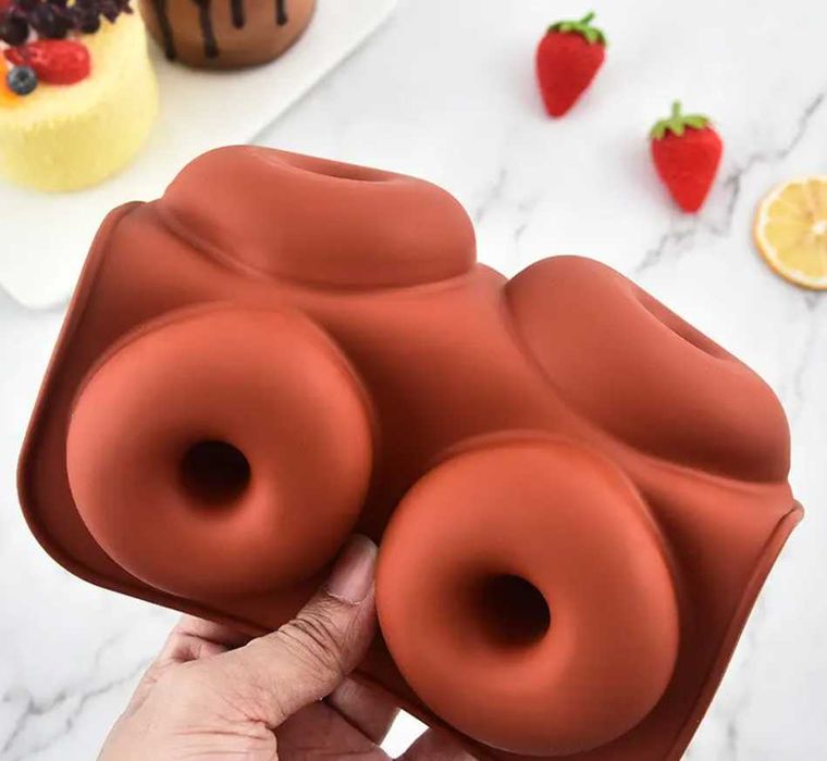 Forma silikonowa do muffinek foremka na oponki babeczki donuty 27cm